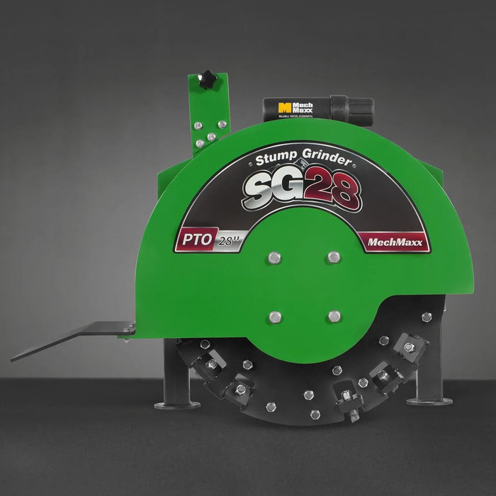 3-Point PTO Stump Grinder with 44 Carbide Teeth (PTO Shaft Included with Slip Clutch), for 35-80HP Tractor, SG28