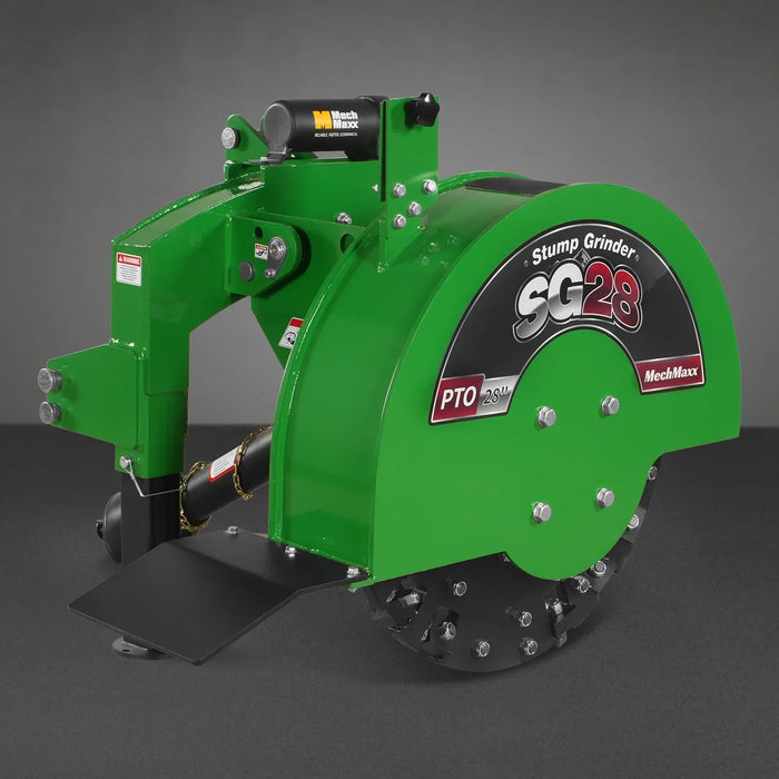3-Point PTO Stump Grinder with 44 Carbide Teeth (PTO Shaft Included with Slip Clutch), for 35-80HP Tractor, SG28