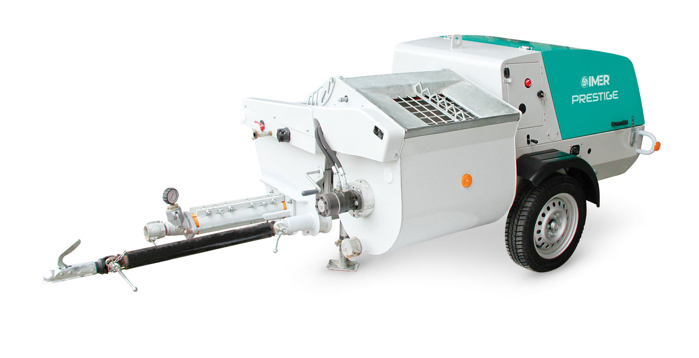 IMER Prestige Max Diesel Mixer Pump with Onboard Compressor – 24 HP Yanmar