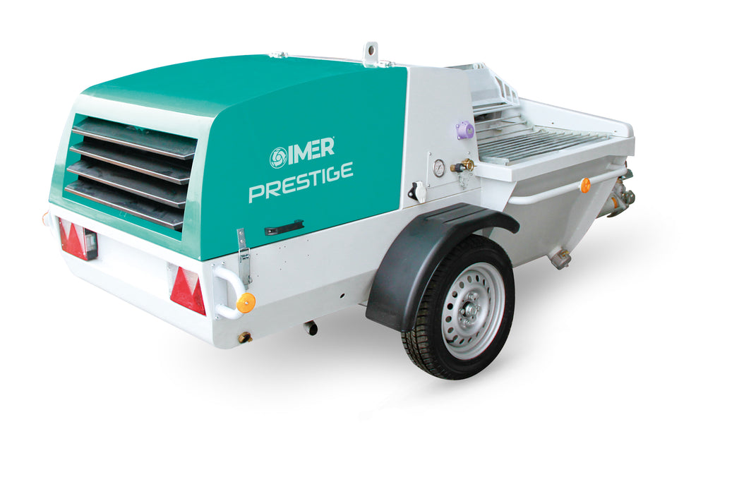 IMER Prestige Max Diesel Mixer Pump with Onboard Compressor – 24 HP Yanmar – Back