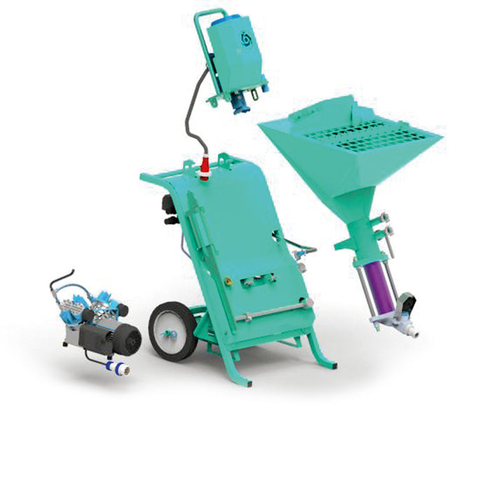 IMER Koine 3.1 Continuous Mixer Pump – 4.5 HP 240V Single-Phase – Assembly View