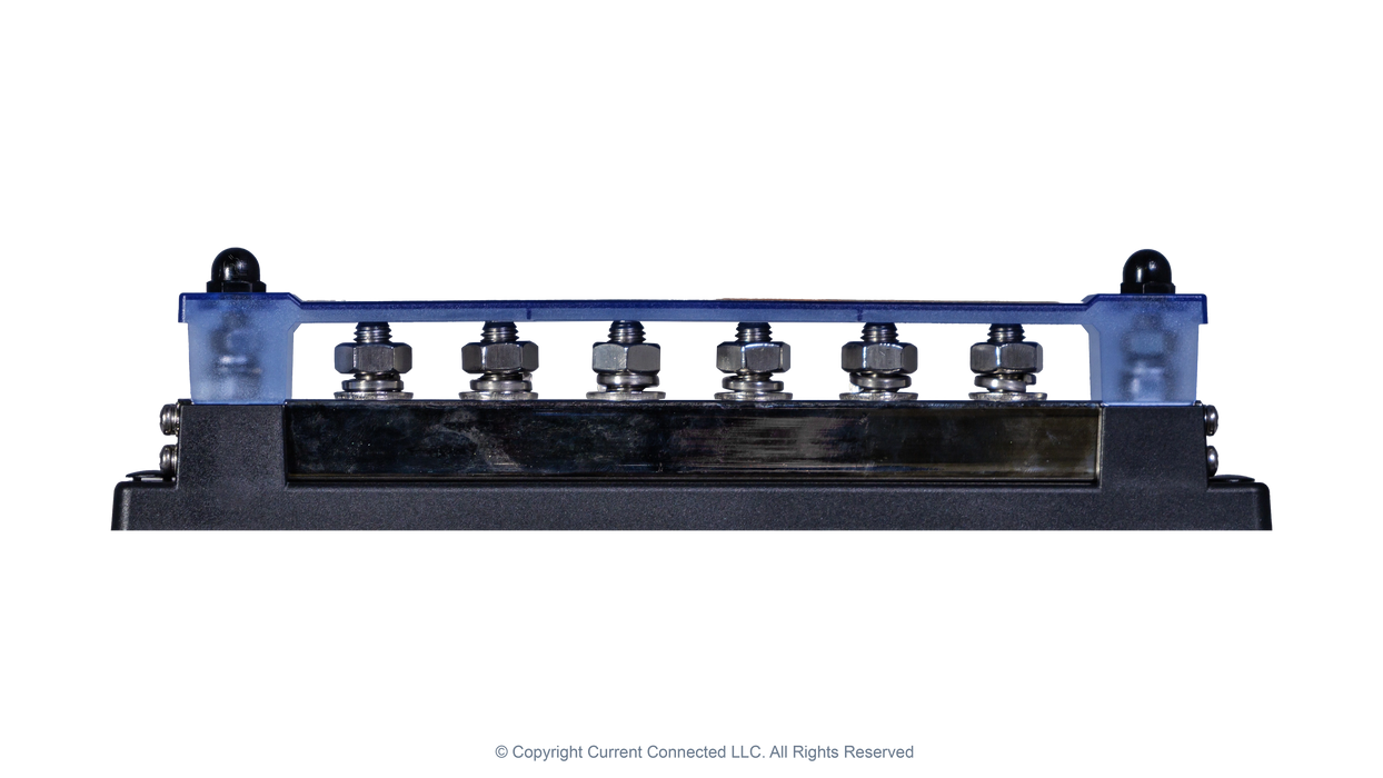 High quality photo of the Pytes 600A Busbars Front Cover View. Photographed by Current Connected