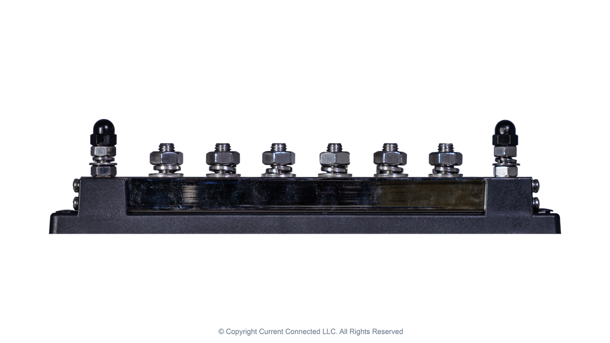 High quality photo of the Pytes 600A Busbars Front View. Photographed by Current Connected