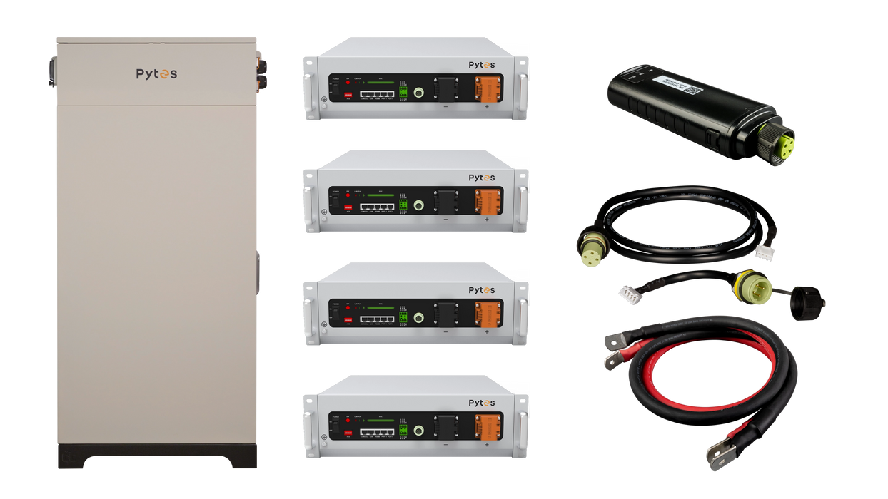 Pytes V5 48V 20.48kWh Outdoor Bundle with V-Box-OC Rack - Urban Supply Inc