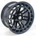 Empire Quest QGB 14x7 Gloss Black Wheel with X Comp Golf A/T Tire golf cart wheel and tire – view 4