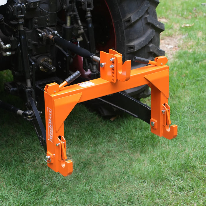 3 Point Quick Hitch Cat 1 for Tractors, Orange, QH1T — detail view
