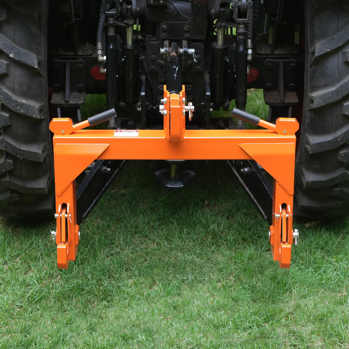 3 Point Quick Hitch Cat 1 for Tractors, Orange, QH1T — lifestyle view