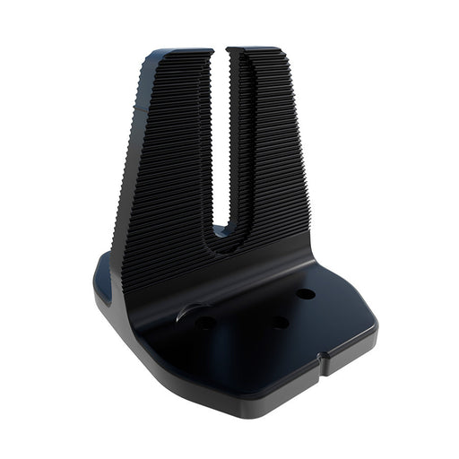 Iron Ridge - HUG - Halo Ultra Grip - Black - Deck Mount - Front view of the Iron Ridge Halo Ultra Grip HUG deck mount attachment