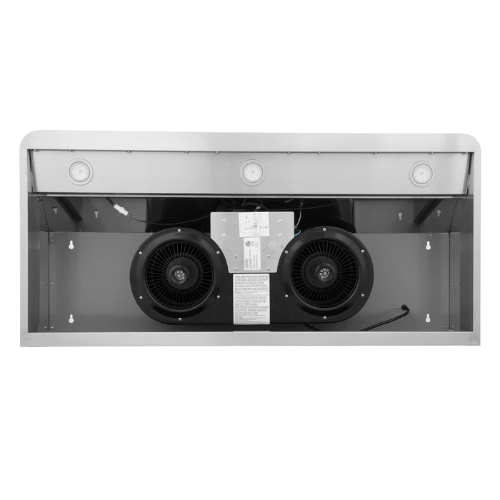 Cosmo 48-Inch Ducted Under Cabinet Range Hood in Stainless Steel (COS-QS48) Cosmo