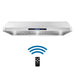 Cosmo 48-Inch Ducted Under Cabinet Range Hood in Stainless Steel (COS-QS48) Cosmo