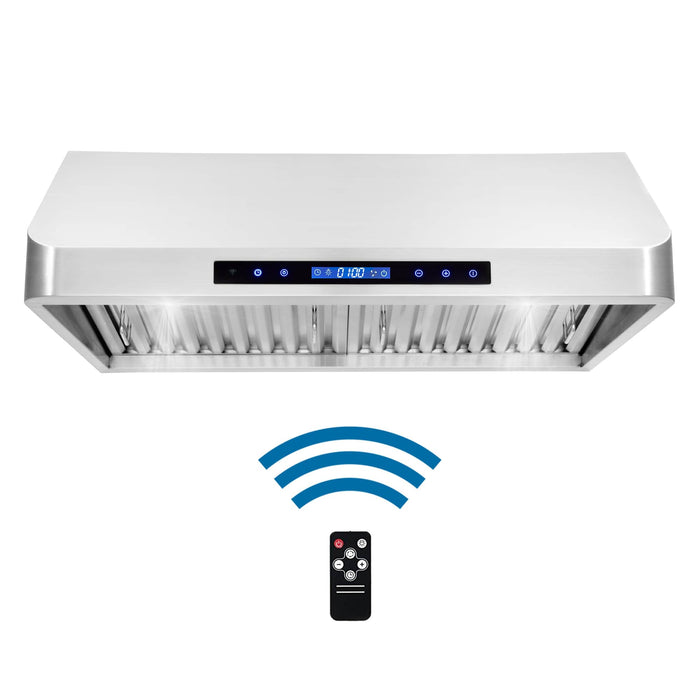 Cosmo 30-Inch 500 CFM Ducted Under Cabinet Range Hood in Stainless Steel (COS-QS75) Cosmo