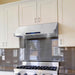 Cosmo 4-Piece Appliance Package - 36-Inch Dual Fuel Range, Under Cabinet Range Hood, Dishwasher and Refrigerator in Stainless Steel (COS-4PKG-004) Cosmo