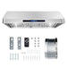 Cosmo 4-Piece Appliance Package - 36-Inch Dual Fuel Range, Under Cabinet Range Hood, Dishwasher and Refrigerator in Stainless Steel (COS-4PKG-004) Cosmo
