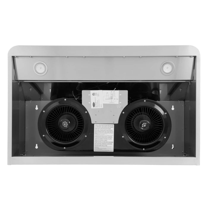 Cosmo 4-Piece Appliance Package - 36-Inch Dual Fuel Range, Under Cabinet Range Hood, Dishwasher and Refrigerator in Stainless Steel (COS-4PKG-004) Cosmo