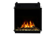 Dimplex Ignite Quest 30 inch built-in electric fireplace front view with flames