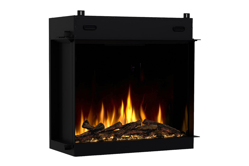 Left angle view of the Dimplex Ignite Quest 36 inch electric fireplace