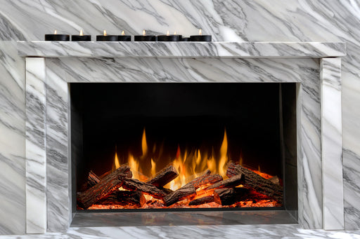 Dimplex Ignite Quest 48 inch built-in electric fireplace as a living room centerpiece