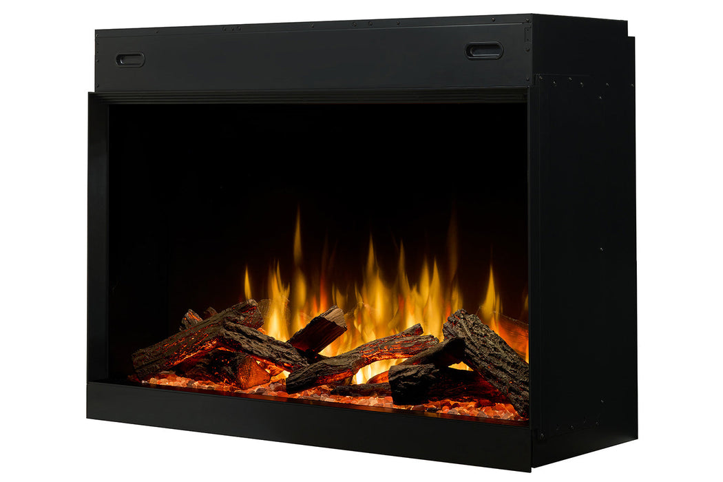 Left angle view of the Dimplex Ignite Quest 48 inch electric fireplace