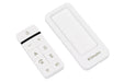 Multi-function remote and wall mount included with the Dimplex Ignite Quest fireplace