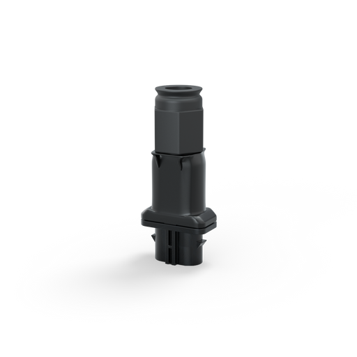 Enphase Field-wireable Connector - Female - Enphase Field-wireable Connector Female angled view