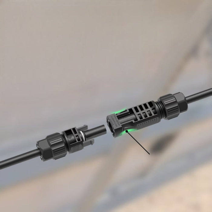 Nature's Generator 50ft Quick Release MC4 Extension Cables - Detail View