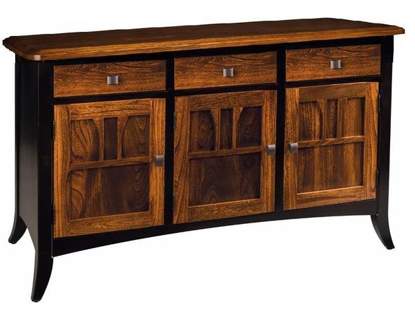 Quick Ship - Christy 3- Door Buffet - Elm / B. Maple