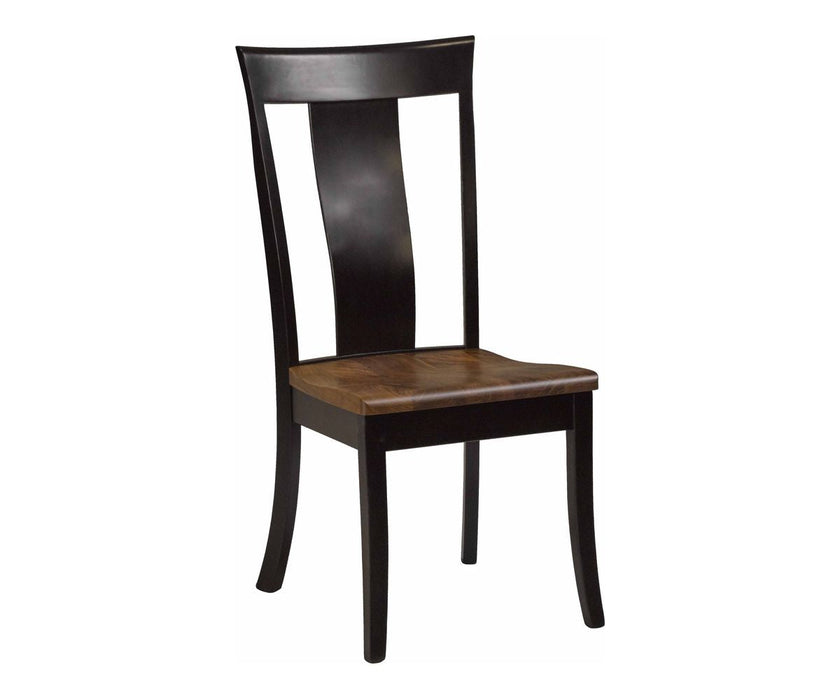 Quick Ship - Jamestown Single Slat Side Chair - W. Maple / Rustic Walnut / B. Maple