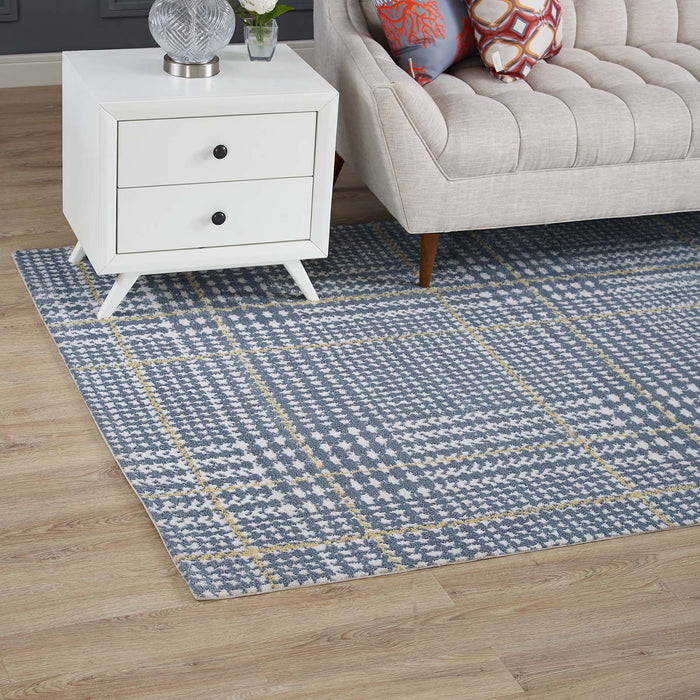 Kaja Abstract Plaid Area Rug