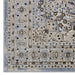 Modway Elqenna Ornate Vintage Floral Turkish Area Rug in Blue - Detail View