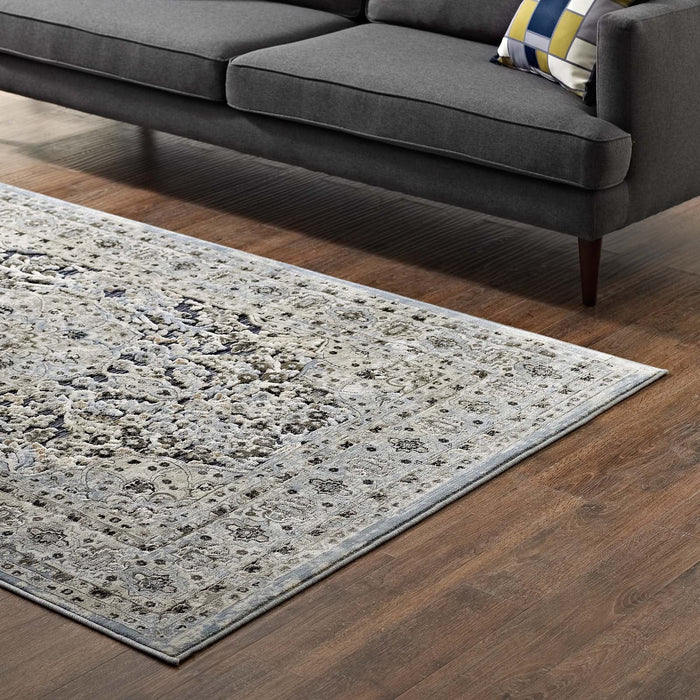 Modway Elqenna Ornate Vintage Floral Turkish Area Rug - Dimensions