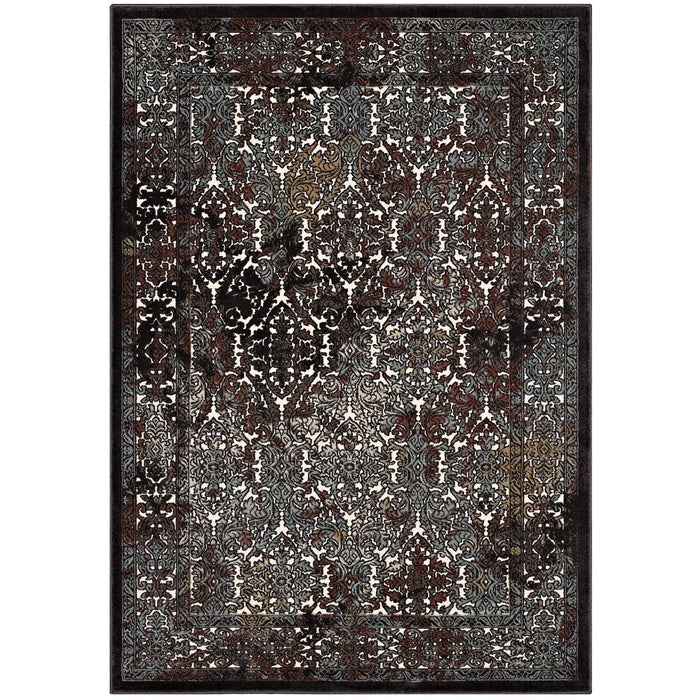 Modway Westia Ornate Turkish Vintage Area Rug in Brown - Side View