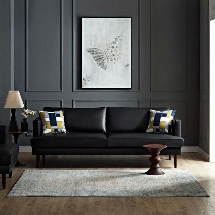 Dilys Distressed Vintage Floral Lattice Area Rug