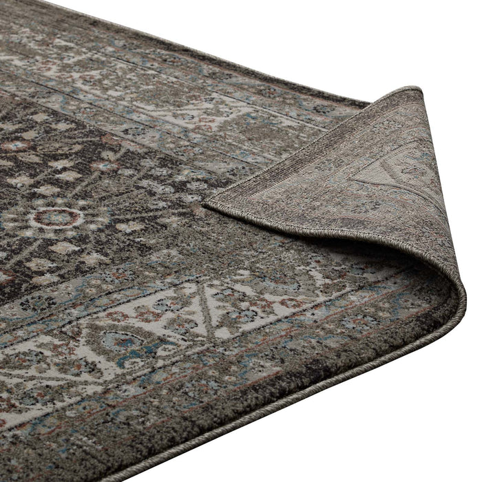 Modway Berit Distressed Vintage Floral Lattice Area Rug - Product Image 14