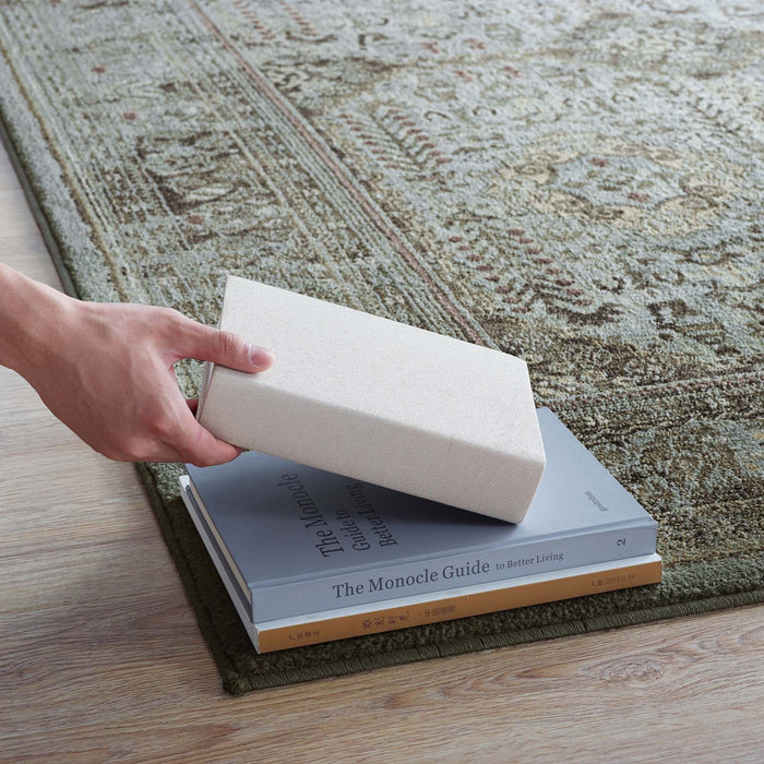 Modway Enye Distressed Vintage Floral Lattice Area Rug - Dimensions