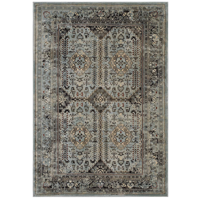 Modway Enye Distressed Vintage Floral Lattice Area Rug - View 18