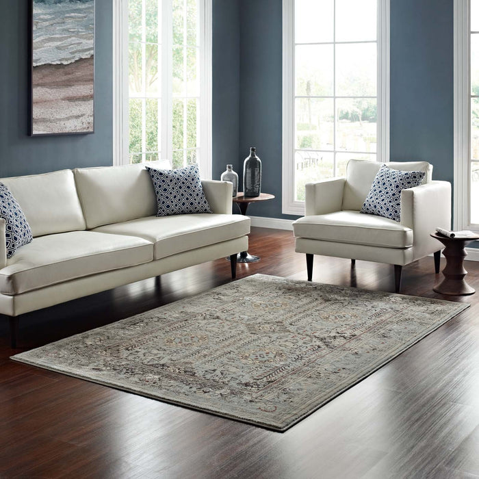 Modway Enye Distressed Vintage Floral Lattice Area Rug - View 17