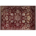 Modway Cynara Distressed Floral Vintage Medallion Area Rug in Red