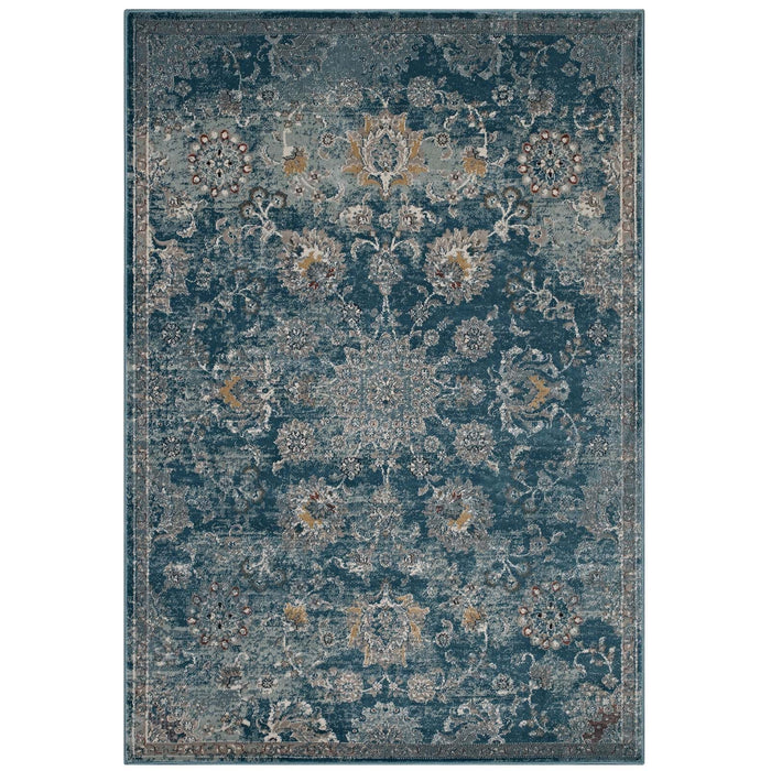 Modway Cynara Distressed Floral Vintage Medallion Area Rug - View 23