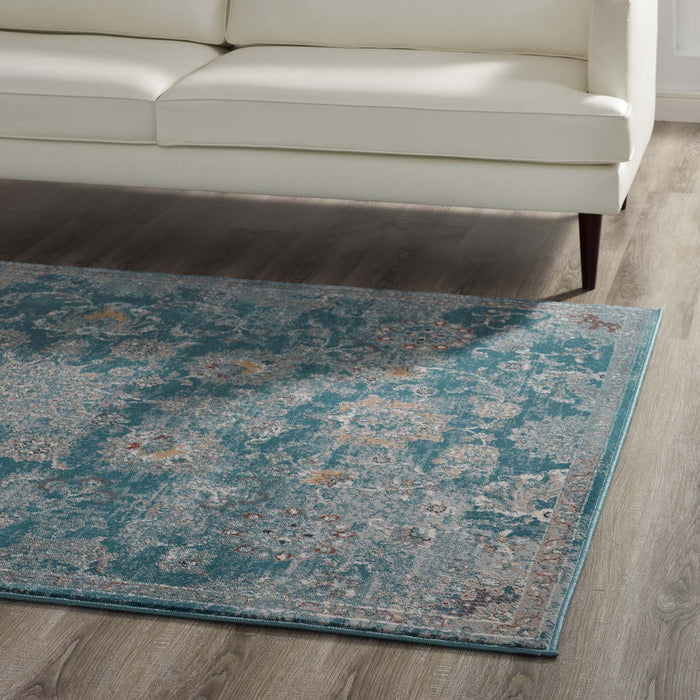 Modway Cynara Distressed Floral Vintage Medallion Area Rug - View 18