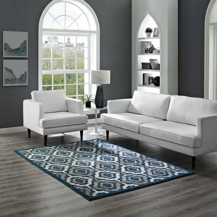 Modway Kalinda Rustic Vintage Moroccan Trellis Area Rug - Features