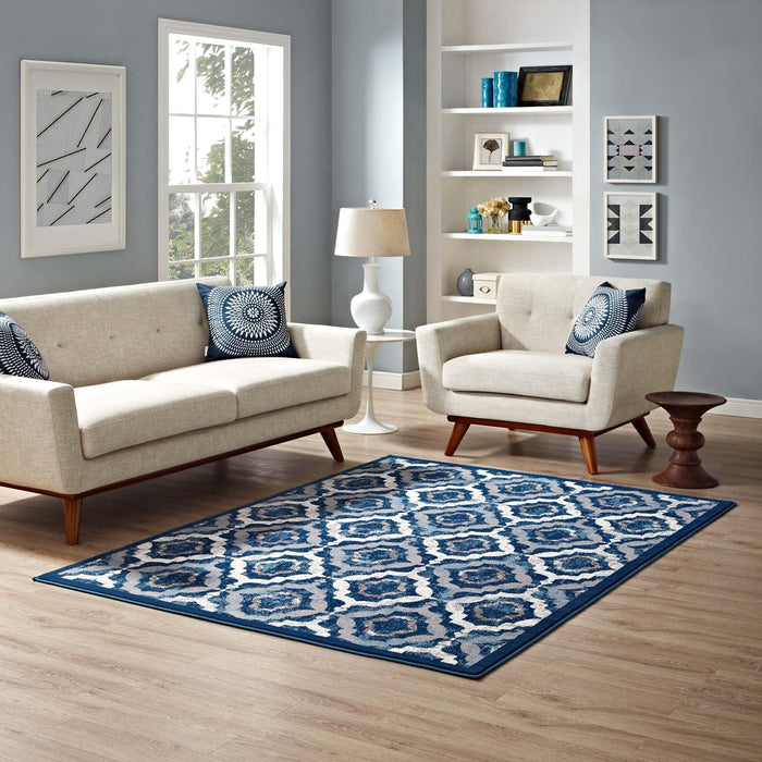 Modway Kalinda Rustic Vintage Moroccan Trellis Area Rug - View 36