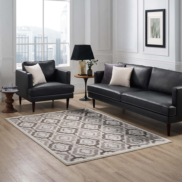 Modway Kalinda Rustic Vintage Moroccan Trellis Area Rug - View 28