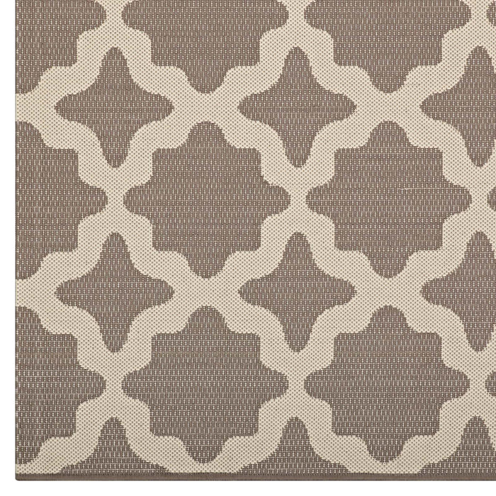 Cerelia Moroccan Trellis Indoor and Outdoor Area Rug - detail close-up
