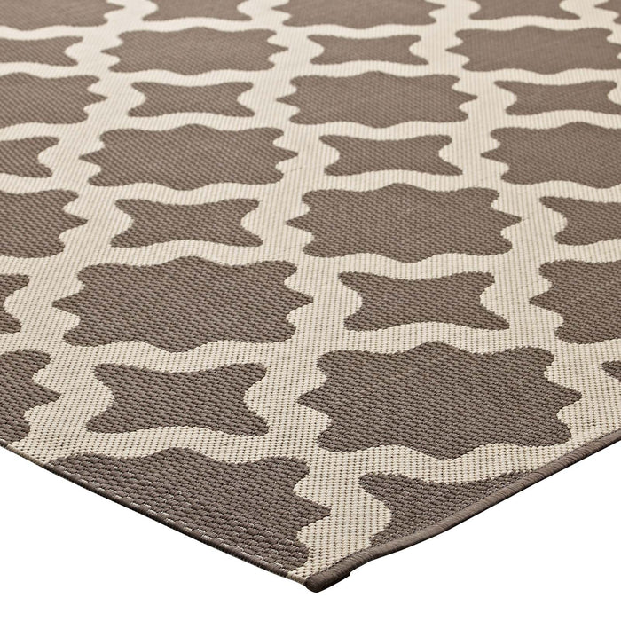 Cerelia Moroccan Trellis Indoor and Outdoor Area Rug - in lifestyle setting