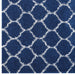 Solvea Moroccan Trellis Shag Area Rug - detail close-up