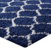 Solvea Moroccan Trellis Shag Area Rug - in lifestyle setting
