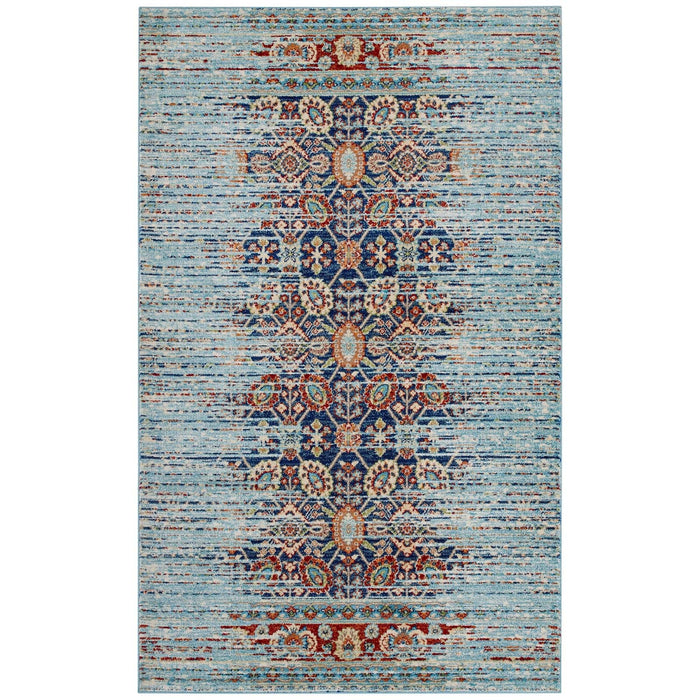 Naria Distressed Vintage Medallion Area Rug