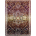 Modway Success Kaede Transitional Distressed Vintage Floral Vintage Medallion Area Rug in Red - Side View
