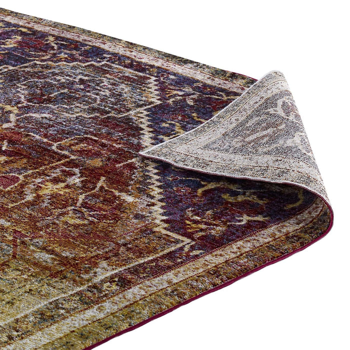 Modway Success Kaede Transitional Distressed Vintage Floral Vintage Medallion Area Rug - View 14