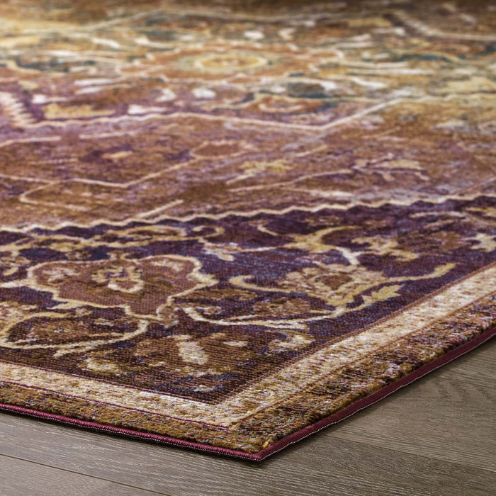 Modway Success Kaede Transitional Distressed Vintage Floral Vintage Medallion Area Rug - View 23